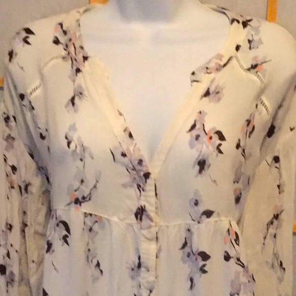 GXF Rayon Flowy Top Blouse Long Sleeves - Picture 3 of 9